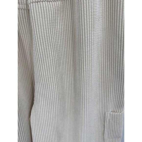 Urban Outfitters Drapey Wide Leg Pull OnCorduroy Pants Cream Size Small - Picture 6 of 10